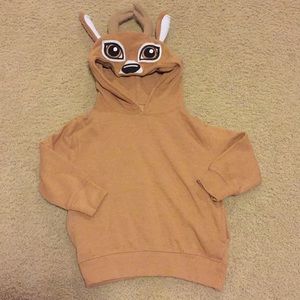 Boys deer hooded sweatshirt